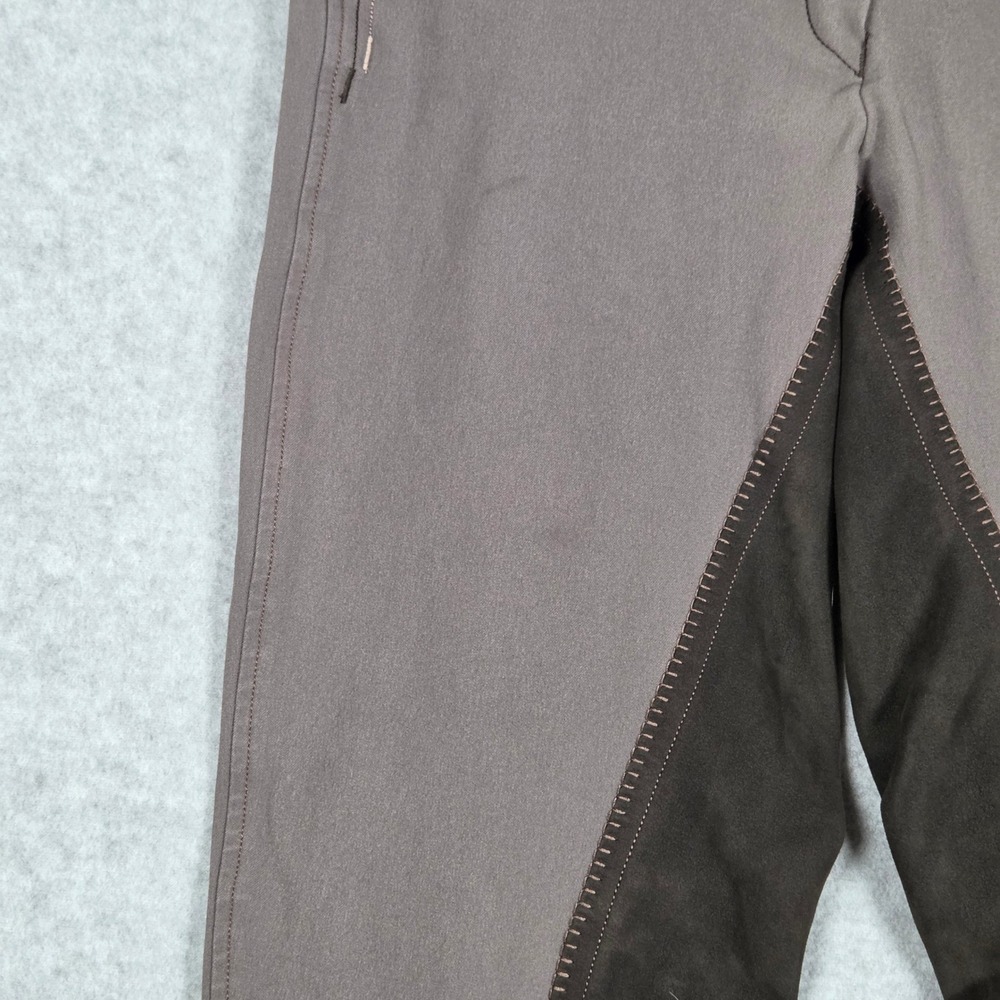 Pikeur Women 26 Full Seat Equestrian Riding Breeches Gray Hook Loop 26.5" inseam - Picture 7 of 11